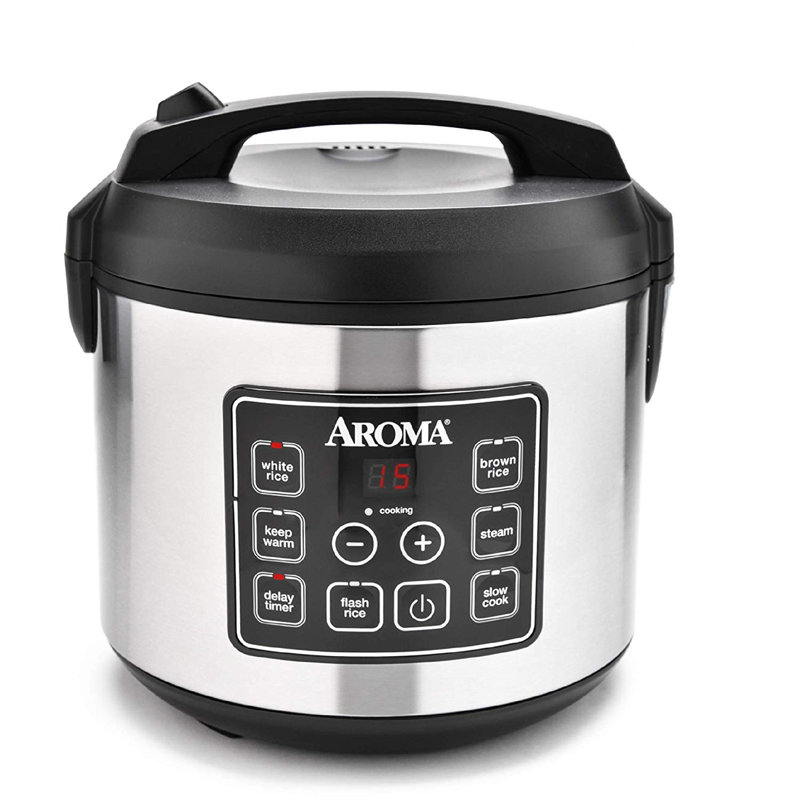 Aroma Arc150sb 20cup (cooked) Digital Cooltouch Rice Cooker, Food